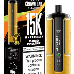 Al Fakher Crown Bar 15K Hypermax Mango Pineapple Disposable Vape