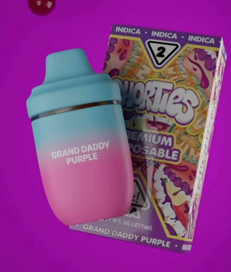 Grand Daddy Purple 2g Shorties Disposable