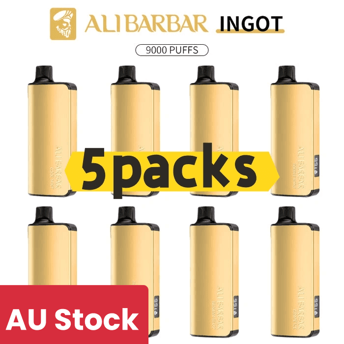 Alibarbar Ingot 9000 puffs-5 pack Multiple flavors(Ship from Sydney) - Vapes Australia | Disposable Vapes shop