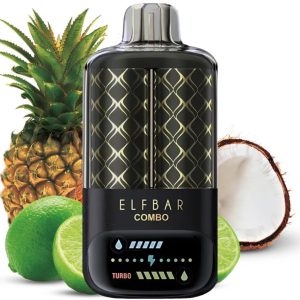 ELF BAR COMBO 25000 - LIME AND PINEAPPLE 5% - RECHARGEABLE