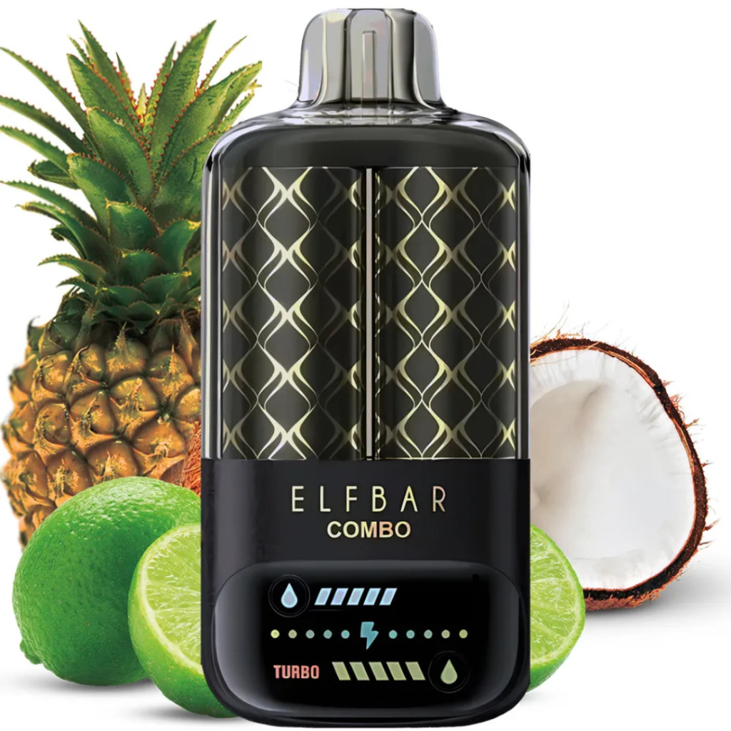 ELF BAR COMBO 25000 - LIME AND PINEAPPLE 5% - RECHARGEABLE