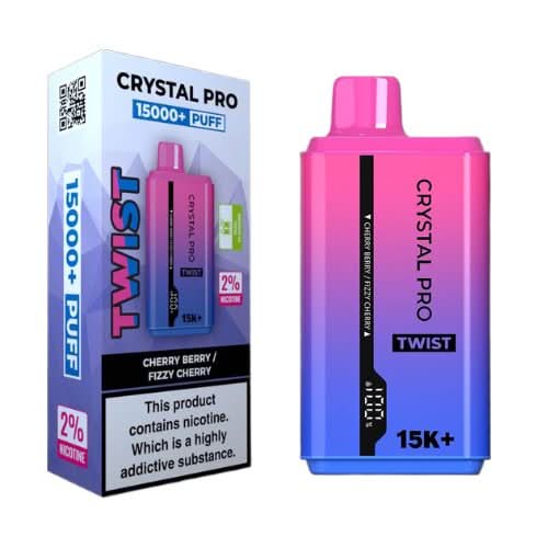 The Crystal Pro Twist 15000+ Puff Disposable Vape Device | 20MG