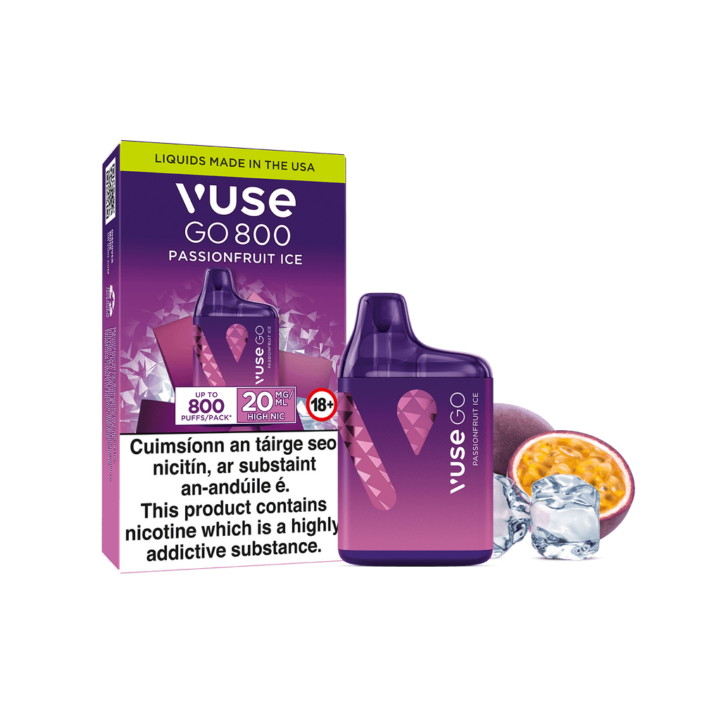 Vuse GO 800 Passionfruit Ice Disposable Vape
